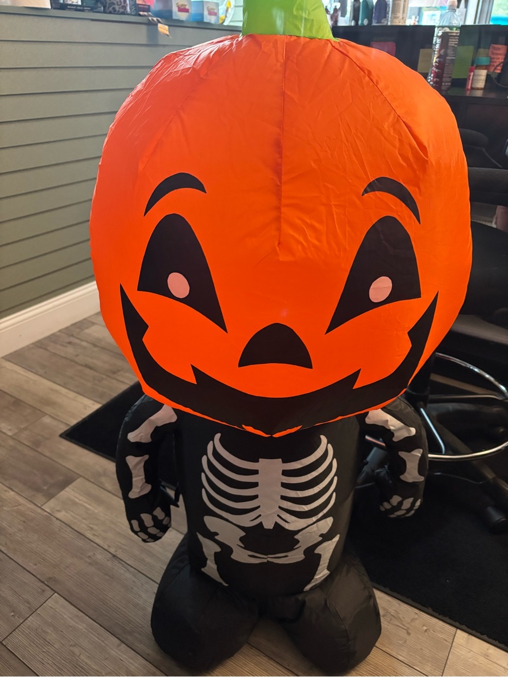AirBlown inflatable Pumpkin Skeleton.